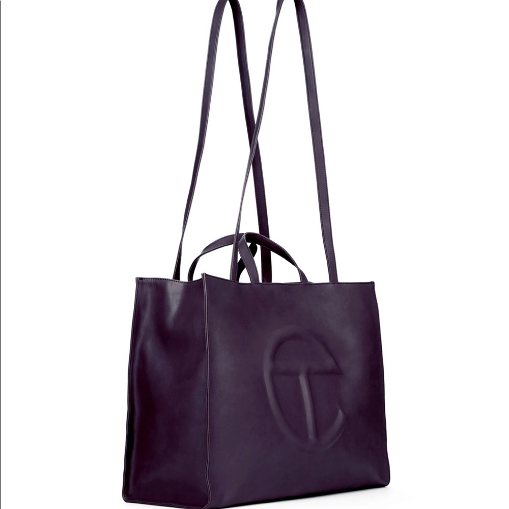 Telfar large shopping bag - eggplant